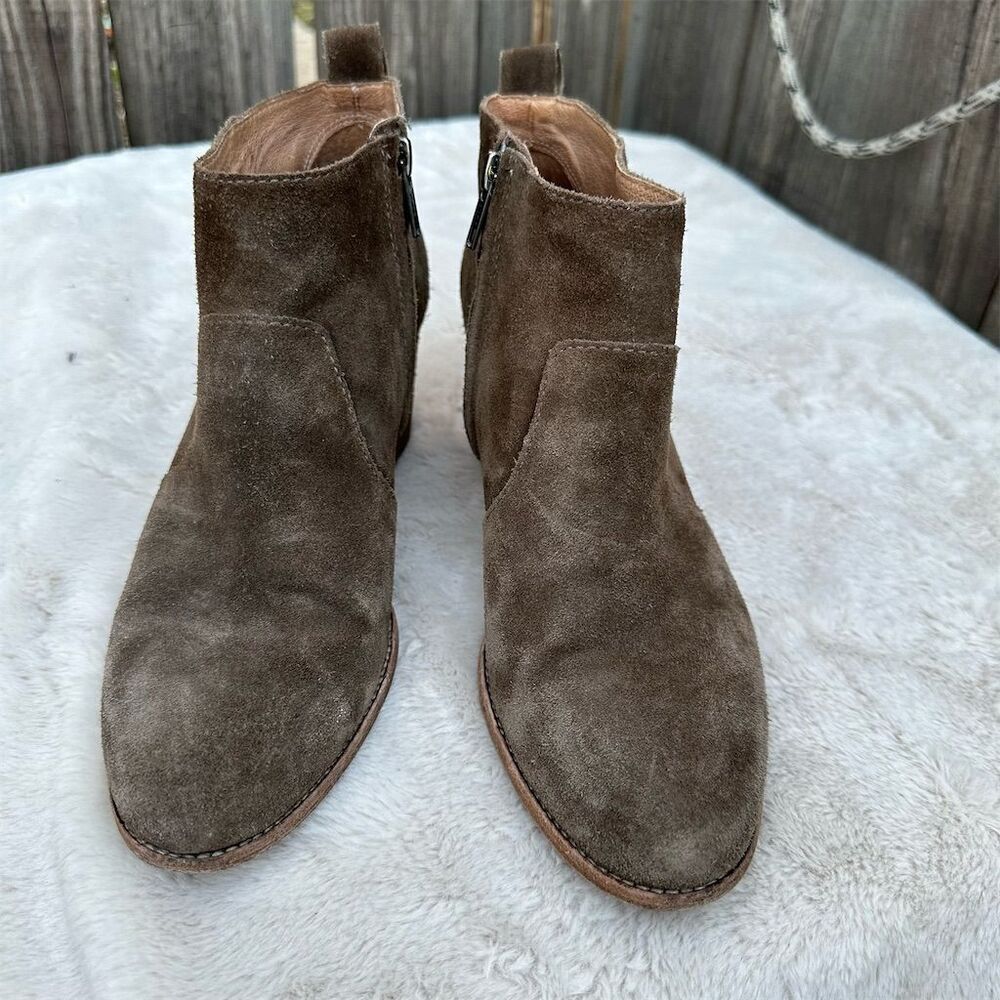 Madewell Women's Brenner Suede Ankle Booties Brown Size 9 Casual - Picture 4 of 8